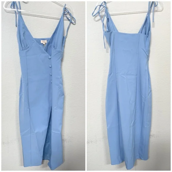 Camila Coelho Aaliyah Midi Dress Periwinkle Size Small